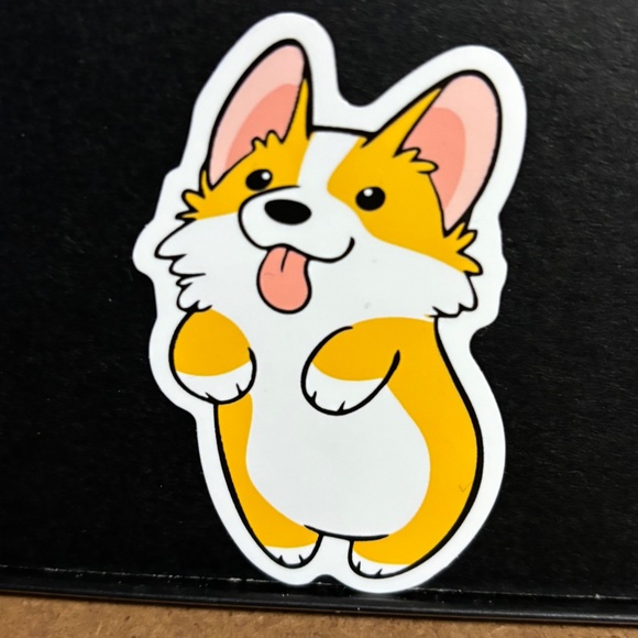 CUTE DOG BEGGING STICKER - Picture 1 of 1